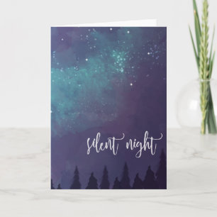 Festiva Noche silenciosa - tarjeta de felicitación del