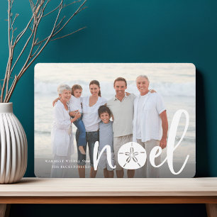 Festiva Noel costero   Tarjeta fotográfica de vacaciones