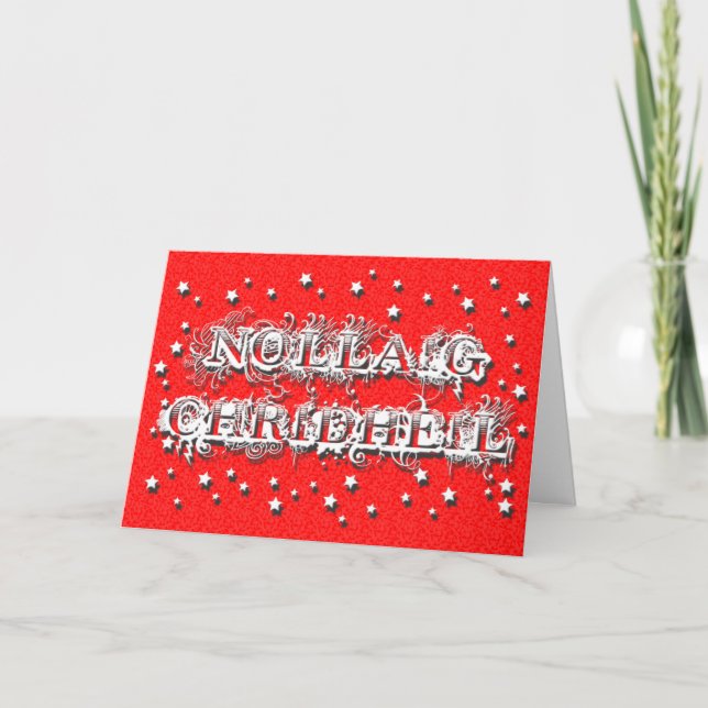 Festiva Nollaig Chridheil - tarjeta de felicitación (Anverso)