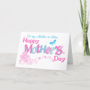 Festiva Nombre personalizado Día de la Madre con tarjeta d