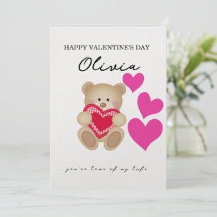Festiva Nombre personalizado Tarjeta El día de San Valentí