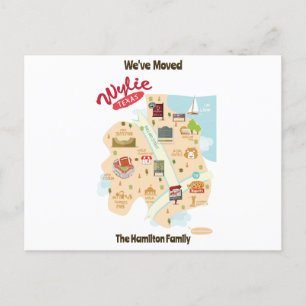 Festiva Nos hemos mudado a la postal de Wylie Texas