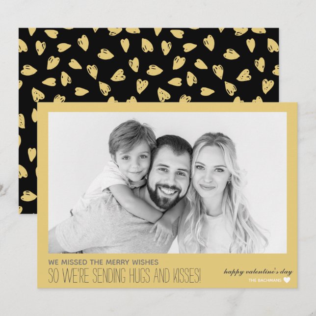 Festiva Nos perdimos la tarjeta de San Valentín de los des (Anverso / Reverso)