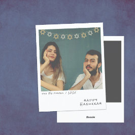 Festiva Nostálgica foto instantánea tarjeta de vacaciones 