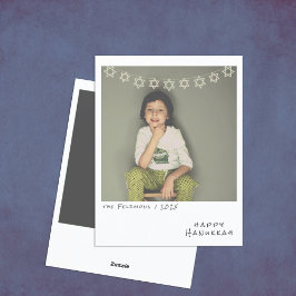 Festiva Nostálgica foto instantánea tarjeta de vacaciones 