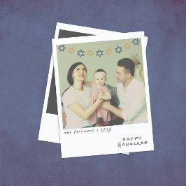 Festiva Nostálgica foto instantánea tarjeta de vacaciones 