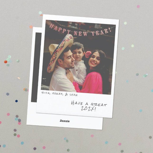 Festiva Nostálgica tarjeta de Año Nuevo fotográfica instan (Subido por el creador)