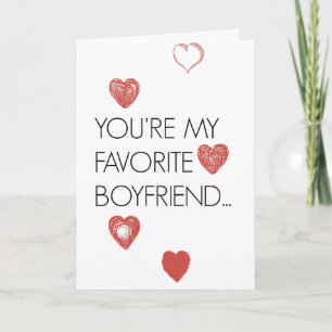 Festiva Novio preferido: Tarjeta divertida del el día de