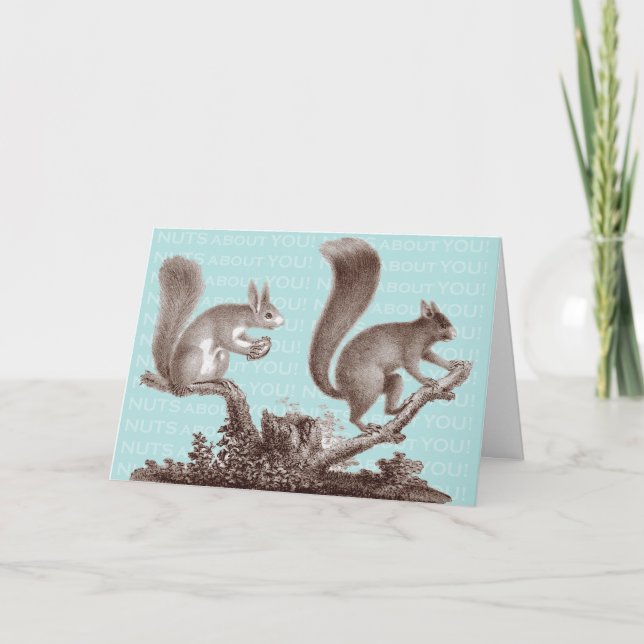 Festiva Nueces sobre usted - tarjeta del el día de San (Anverso)