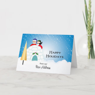 Festiva Nuestra nueva tarjeta de Navidades de direcciones