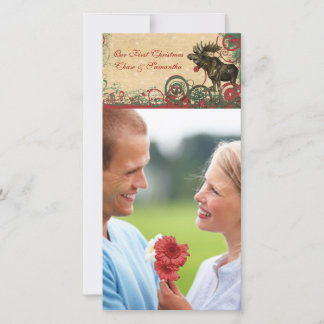 Festiva Nuestra primera tarjeta de fotografía Moose para N
