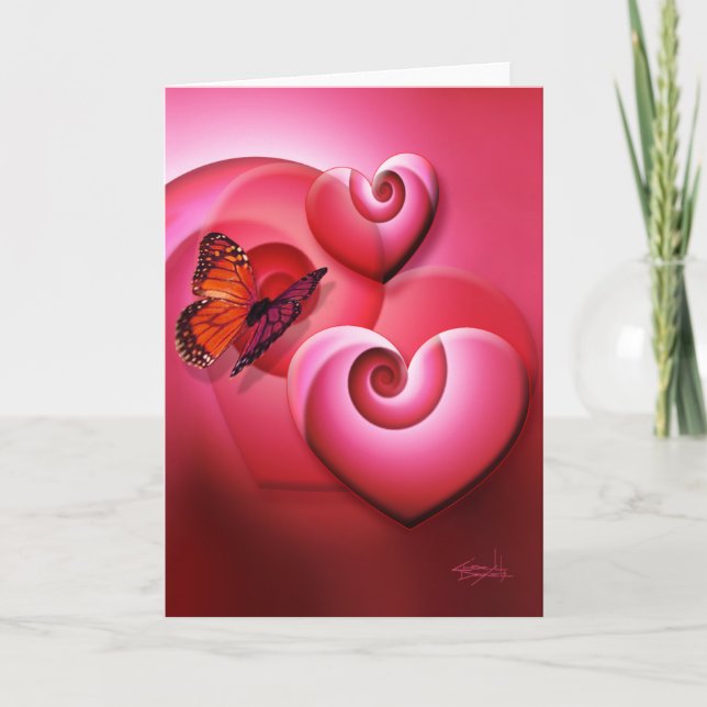 Festiva Nueva tarjeta de amor de San Valentín (Anverso)