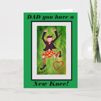 Festiva Nueva tarjeta de bailarina Knee Highland Dad