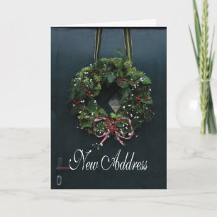 Festiva Nueva tarjeta de Navidades de direcciones