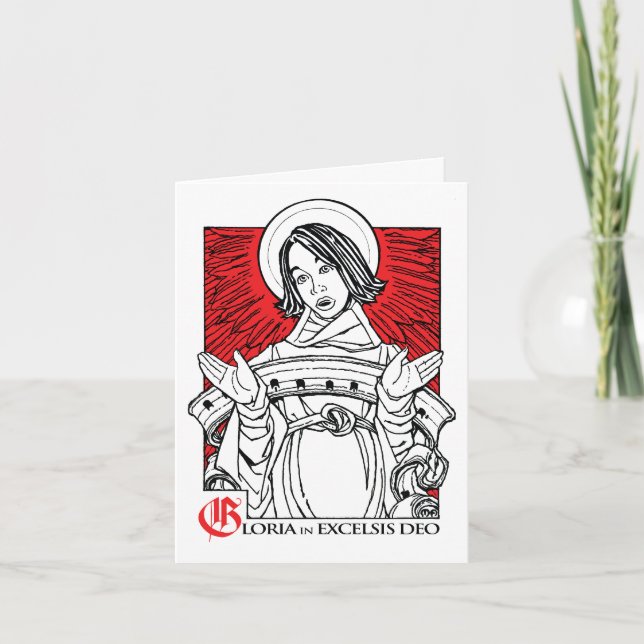 Festiva ¡NUEVO! Tarjeta de Navidades 2011: Gloria a Dios (Anverso)