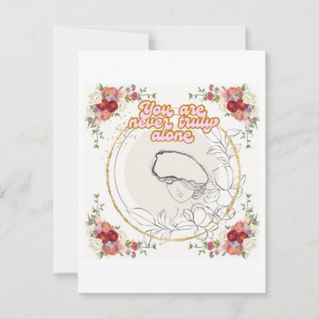 Festiva Nunca Estás Realmente Solo Con Tarjeta (Anverso)