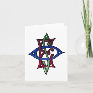 Festiva O.E.S. Tarjeta del emblema de Contempory