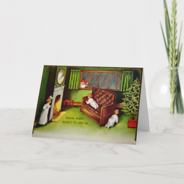 Festiva Ocultar tarjeta de vacaciones para niños (Anverso)