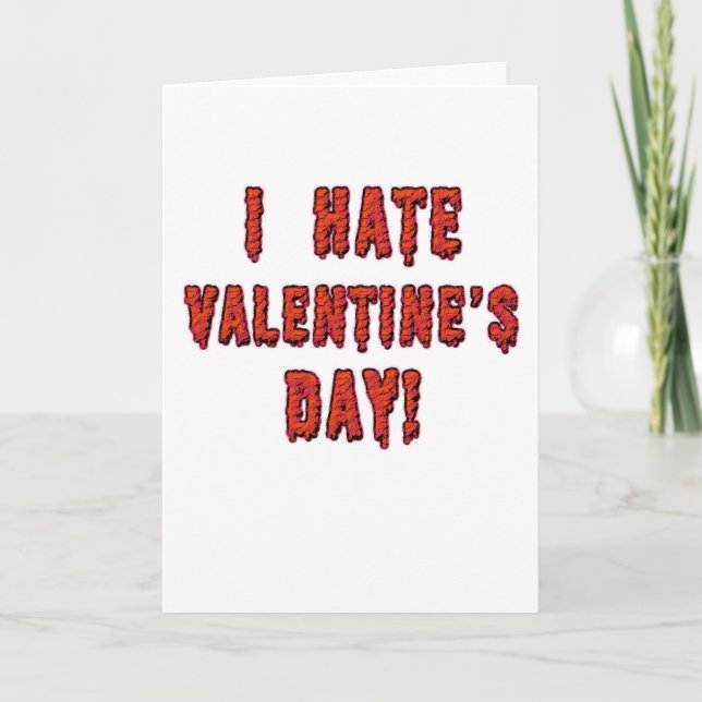Festiva Odio la tarjeta El día de San Valentín (Anverso)