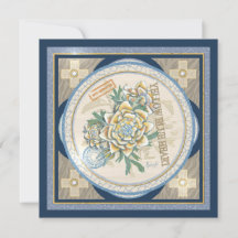 Oficina de Creaciones G tarjeta amarilla de flor e