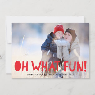 Festiva OH QUÉ DIVERTIDA Tarjeta fotográfica de vacaciones