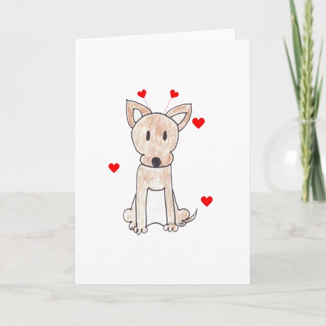 Festiva Oídos de la tarjeta del día de San Valentín de la (Anverso)