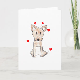 Festiva Oídos de la tarjeta del día de San Valentín de la