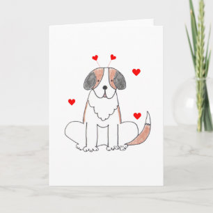 Festiva Oídos de la tarjeta del día de San Valentín de St