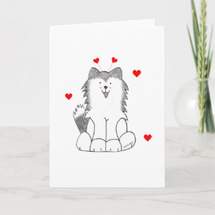 Festiva Oídos de la tarjeta del día de San Valentín del