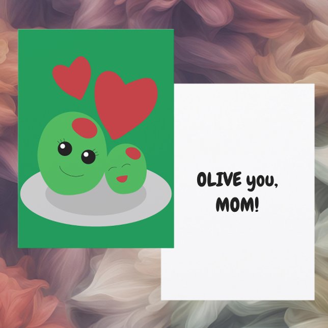 Festiva Olive te amo Mamá, Tarjeta del Día de la Madre (Subido por el creador)