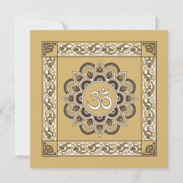 Festiva OM Mandala - Tarjeta de felicitación