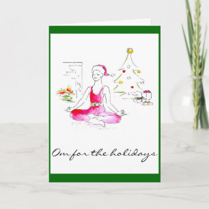 Festiva Om para la tarjeta de felicitación de vacaciones