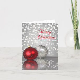 Festiva Ornamentos navideños sucios - Tarjeta de felicitac