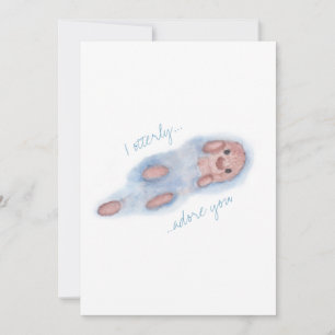 Festiva Otterly le adoro tarjeta
