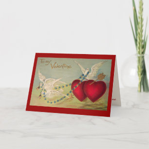 Festiva Palomas y tarjeta de la tarjeta del día de San