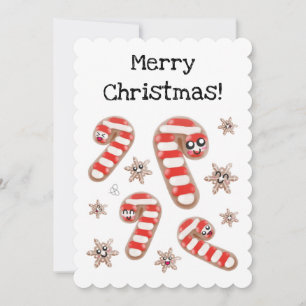 Festiva Pan de jengibre de personalizable - Tarjeta navide