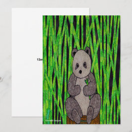 Festiva Panda (sencillo) - Tarjeta de felicitación