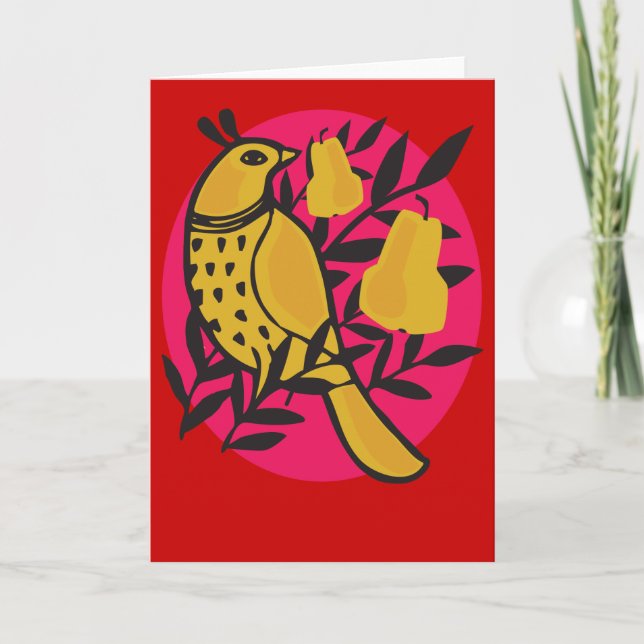 Festiva Pañuelo en una tarjeta de árbol permeable (Anverso)