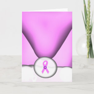 Festiva Papá Noel apoya la tarjeta del cáncer de pecho