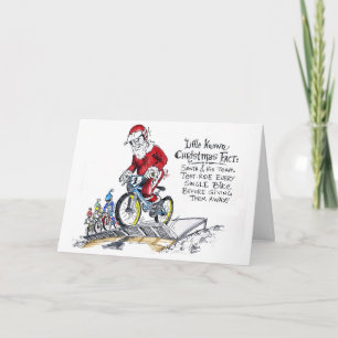 Festiva Papá Noel toma su elfos - tarjeta de Navidades