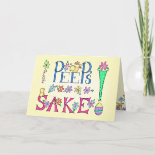 Festiva ¡Para el motivo del pío! Tarjeta de pascua