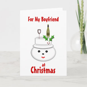 Festiva Para mi novio, tarjeta de Navidades