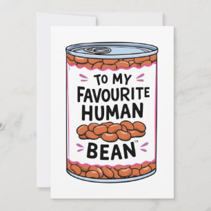 Festiva Para mi ser humano favorito tarjeta personalizada