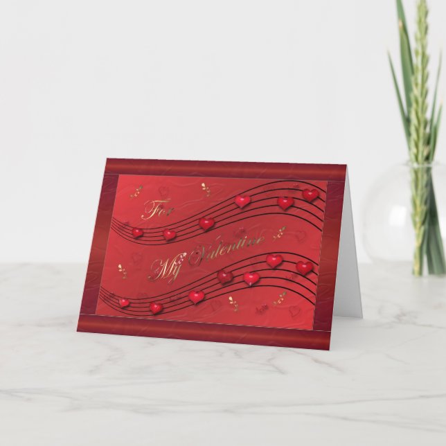 Festiva Para mi tarjeta de San Valentín (Anverso)