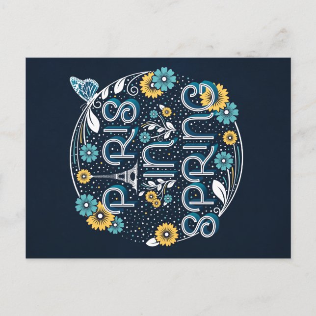 Festiva París en primavera / postal (Anverso)