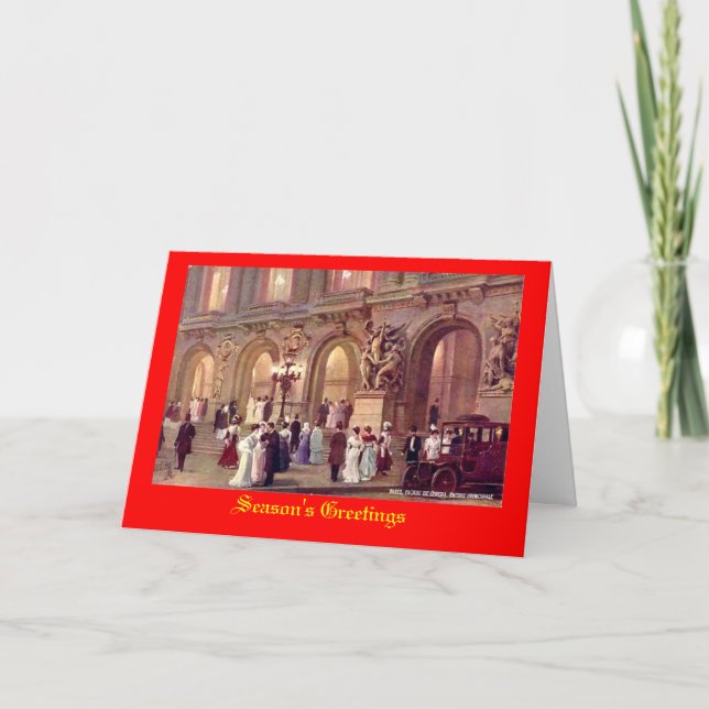 Festiva París, tarjeta de Navidades (Anverso)