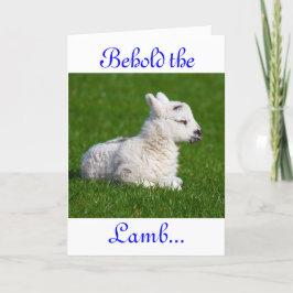 Festiva Pascua mire la tarjeta de vacaciones del Cordero I