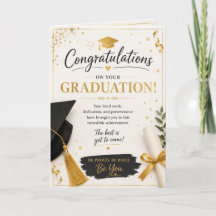 Pasos Fieles: Tarjeta de Bendición de Graduación