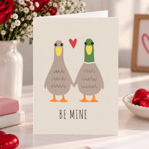 Festiva Patos de Amor Tarjeta del Día de San Valentín Fe