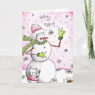 Festiva Paz en la tierra - tarjeta para una causa